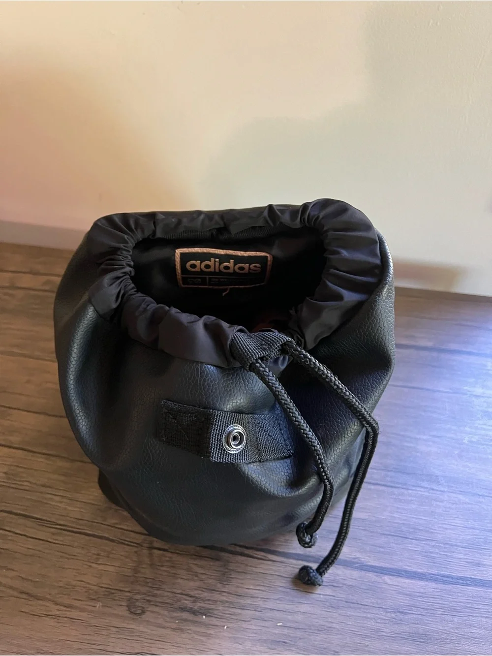 adidas Black Mini Backpack with Rose Gold Accents